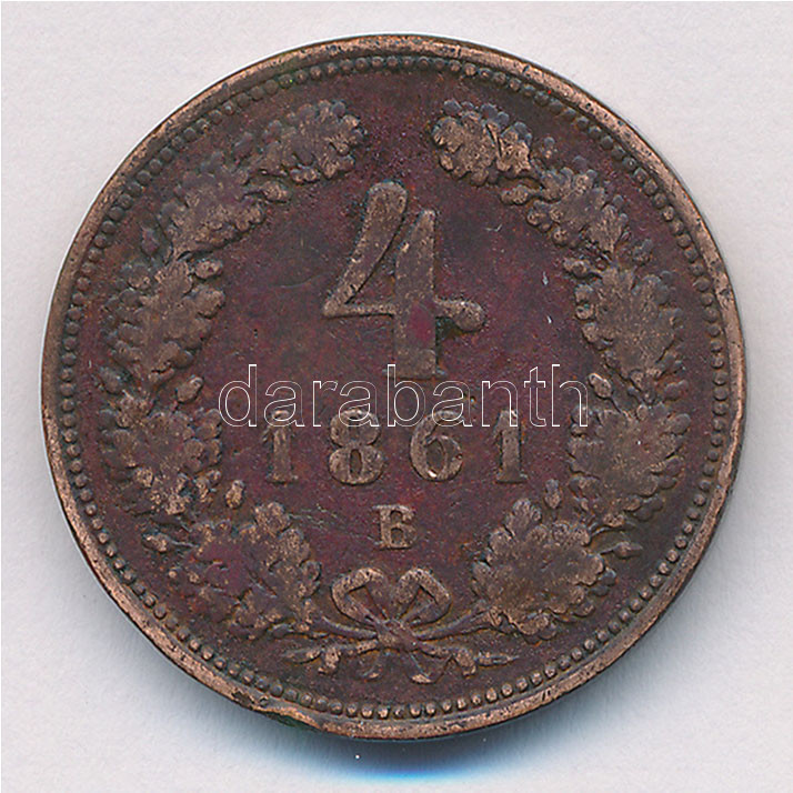 1861B 4kr Cu T:2-,3 ph Adamo M7