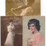 SZÍNÉSZEK, SZÍNÉSZNŐK - 19 db régi képeslap / ACTORS, ACTRESSES - 19 pre-1945 postcards - Image 2