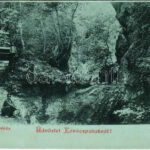 1899 (Vorläufer) Kovácspatak, Kovacov; Ámor-forrás. Esztergomi lapok nyomdája 'Hunnia' könyvnyomda kiadása / spring source (EK)
