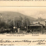 1902 Rozsnyó, Roznava; Vasas gyógyfürdő, park. Pauchli Nándor kiadása / spa, bath, park (EK)