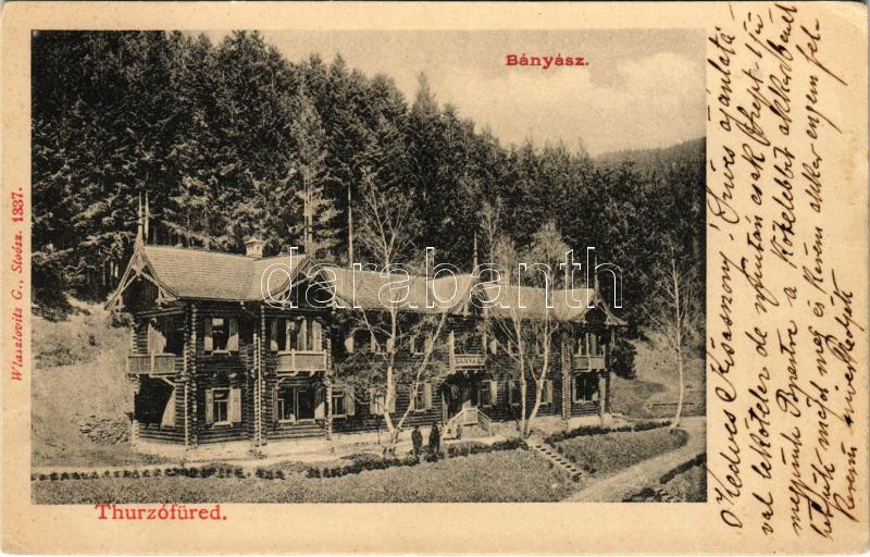 Thurzófüred, Kupele Turzo (Gölnicbánya, Gelnica); Bányász nyaraló. Wlaszlovits G. 1337. / villa, spa (EK)