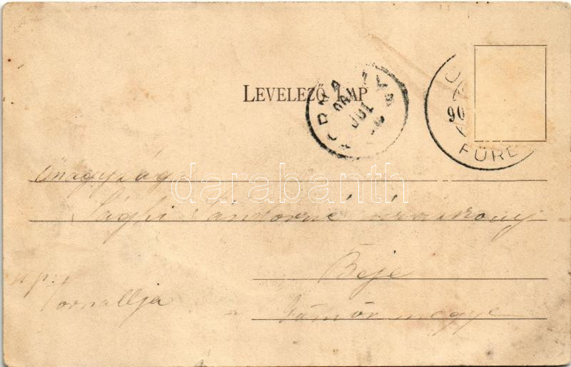 1904 Csíz, Csízfürdő, Kúpele Cíz; Emma lak, nyaraló, Kossuth udvar. Fogel Mór kiadása / villa, spa (b) - Image 2