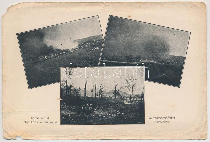 Felsősófalva, Ocna de Sus, Obersalzdorf (Hargita); tűzvész / fire (szakadások / tears)