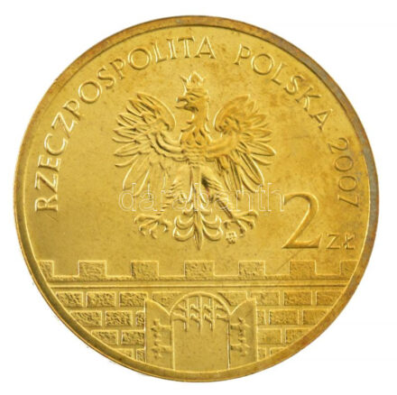 Lengyelország 2007. 2Zl Cu-Zn-Al 'Racibórz' kapszulában, díszdobozban T:1-,2 Poland 2007. 2 Złote Cu-Zn-Al 'Racibórz' in capsule, in hardcase C:AU,XF Krause Y#619