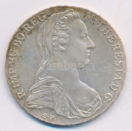 Ausztria 1780SF Tallér Ag 'Mária Terézia' utánveret T:1- kis patina Austria 1780SF Thaler Ag 'Maria Theresia' restrike C:AU small patina Krause KM#T1