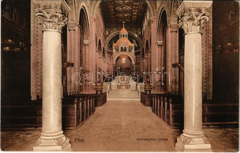 1915 Pécs, Székesegyház belseje