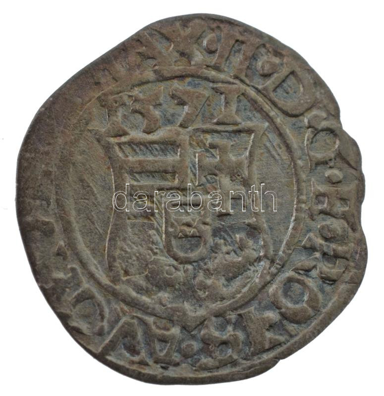 1571K-B Denár Ag 'Miksa' (0,46g) T:2- patina Hungary 1571K-B Denar Ag 'Maximilian' (0,46g) C:VF patina Huszár: 992.,Unger II.: 766.a - Image 2