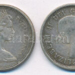Kanada 1962-1966. 25c Ag 'II. Erzsébet' (2xklf) T:2 patina Canada 1962-1966. 25 Cents Ag 'Elizabeth II' (2xdiff) C:XF patina