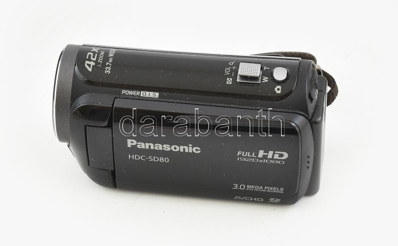 Panasonic HDC-SD80 digitális kamera, újszerű állapotban, hordozótáskával. Hozzá eredeti doboza, tartozékaival, leírással. Nem kipróbált. - Image 2