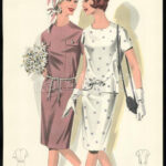 cca 1950 3 db Wemo Modes Internationales vintage divatkép, ofszet nyomat, papír, egyik lap széle kissé foltos, 32x21,5 cm