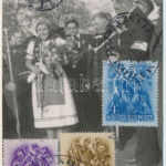 1938 Komárom, Komárno; bevonulás / entry of the Hungarian troops. photo + '1938 Komárom visszatért' So. Stpl.