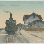 1920 Balatonfüred, Vasútállomás, gőzmozdony, vonat. Vasúti Levelezőlapárusítás 6905. (EK)