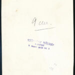 Szöllősy Kálmán (1887-1976): Bp., Margit híd a Parlamenttel, hátoldalán pecséttel jelzett fotó, 17,5x12 cm - Image 2