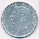 Románia 1944. 500L Ag 'I. Mihály' T:1-,2 kis ph. Romania 1944. 500 Lei Ag 'Mihai I' C:AU,XF small edge error Krause KM#65