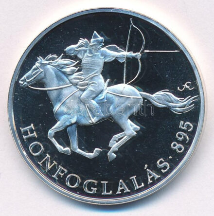 Fritz Mihály (1947- ) DN 'Honfoglalás 895 / Magyarország Történelme' Ag emlékérem (15g/0.500/34mm) T:PP