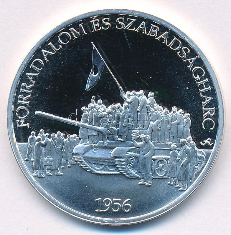 Fritz Mihály (1947- ) DN 'Forradalom és szabadságharc 1956 / Magyarország Történelme' Ag emlékérem (15g/0.500/34mm) T:PP