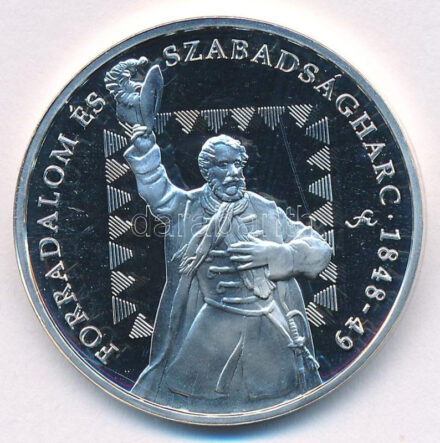 Fritz Mihály (1947- ) DN 'Forradalom és Szabadságharc 1848-49 / Magyarország Történelme' Ag emlékérem (15g/0.500/34mm) T:PP