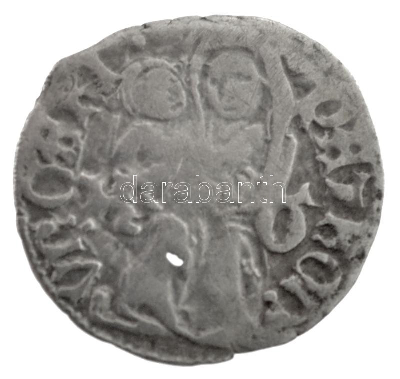 1471-1481K-G Denár Ag 'I. Mátyás' (0,53g) T:2,2- kis ly. Hungary 1471-1481K-G Denar Ag 'Matthias I' (0,53g) C:XF,VF small hole Huszár: 718., Unger I.: 564c