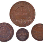 Orosz Birodalom 1911. 1/2k Cu + 1k Cu + 2k Cu + 5k Cu T:2-3 Russian Empire 1911. 1/2 Kopeck Cu + 1 Kopeck Cu + 2 Kopecks Cu + 5 Kopecks Cu C:XF-F