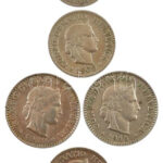 Svájc 1904-1944. 5r-20r Cu-Ni (5xklf) T:2,2- Switzerland 1904-1944. 5 Rappen - 20 Rappen Cu-Ni (5xdiff) C:XF,VF - Image 2
