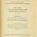 Adolph E. Cahn, Adolph Hess Nachfolger.: Sammlung Ernst Justus Haeberlin - Die Gold- und Silbermünzen der römischen Republik, bis 15 v. Chr. (Ernst Justus Haeberlin gyűjteménye - A Római Köztársaság arany- és ezüstérméi, Kr.e. 15-ig). - Image 2