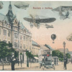 1911 Szatmárnémeti, Szatmár, Satu Mare; a jövőben montázs. B.J.B. 769. / in the future montage (fa)