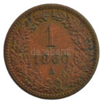 Ausztria 1860A 1kr Cu T:2 patina, kis ph Austria 1860A 1 Kreuzer Cu C:XF patina, small edge error Krause KM#2186