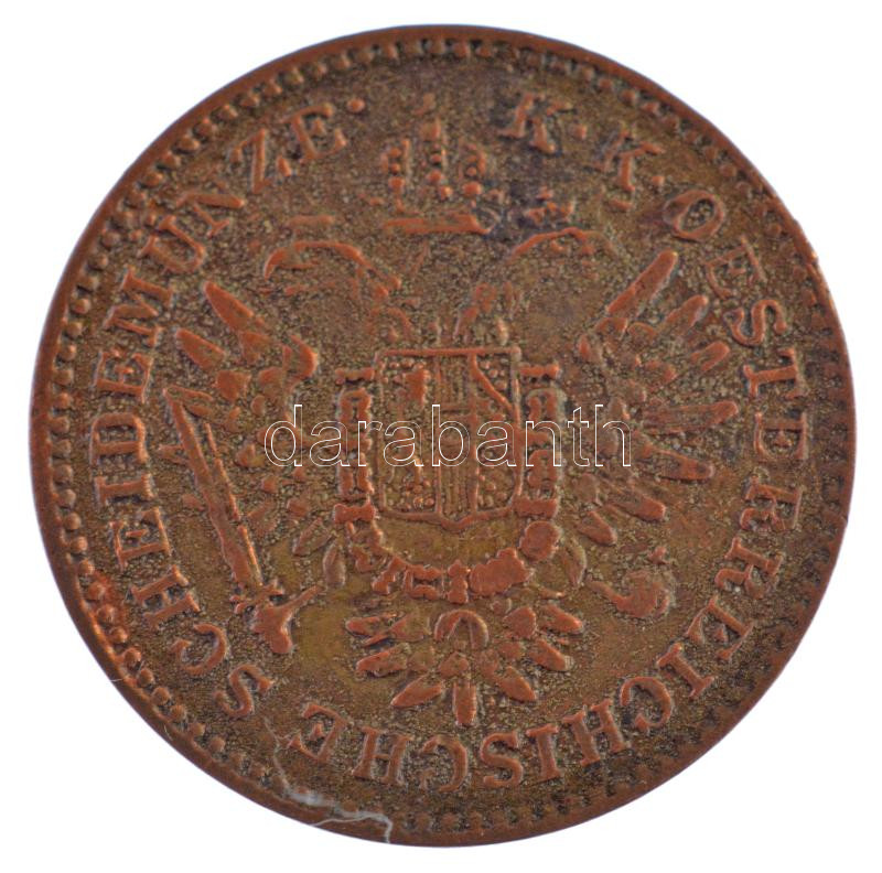 1851B 1/4kr Cu T:2,2- patina, ph Adamo M1 - Image 2