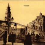 1911 Nagyvárad, Oradea; Kishídfő, Városháza. W.L. (?) 32. / bridge, town hall (EK)