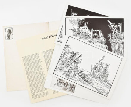 Egri Mária: Gácsi Mihály. Bp., 1977, Corvina, 4p.+12 (reprodukciók) t. Kiadói illusztrált karton mappában,