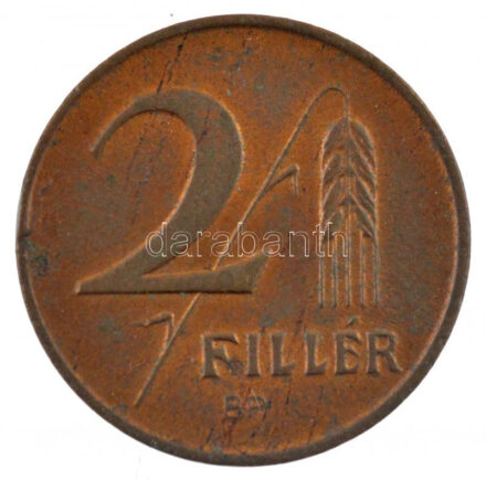 1947. 2f tombak műanyag kapszulában T:1-,2 patina Adamo F1