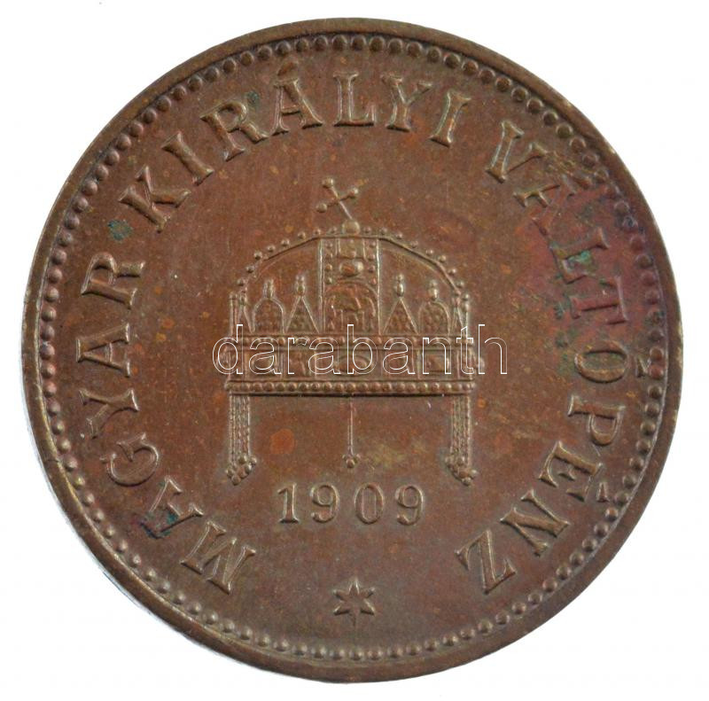 1909KB 2f bronz műanyag kapszulában T:1- patina Adamo K2 - Image 2