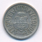 1936. 'Szent Rókus Kórházcsoport' Cu-Ni telefonérme / tantusz (21mm) T:2