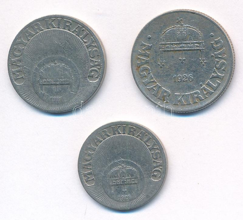 1926. 10f Cu-Ni + 20f Cu-Ni + 50f Cu-Ni T:2-,3 patina - Image 2