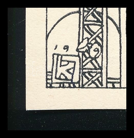 Kozma Lajos (1884-1948): Akt. Cinkográfia, papír, jelzett a cinkográfián, 19,5×16,5 cm - Image 2