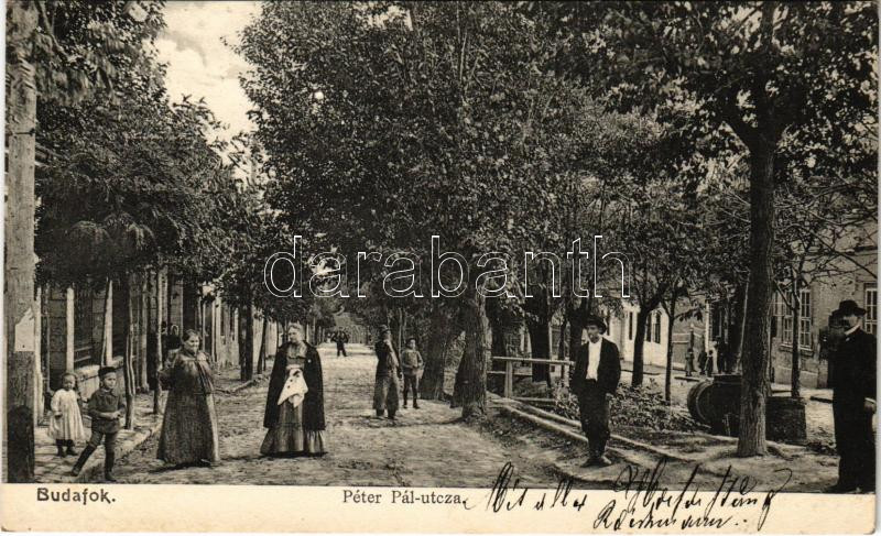 1906 Budapest XXII. Budafok, Péter Pál utca. Kohn és Grünhut kiadása