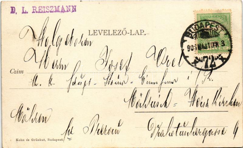 1906 Budapest XXII. Budafok, Péter Pál utca. Kohn és Grünhut kiadása - Image 2