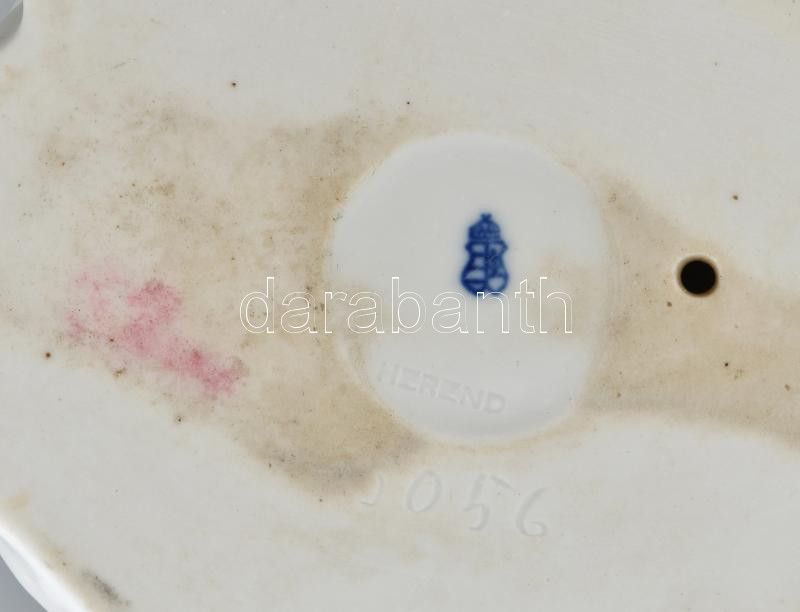 Herendi, Óherendi Turul fehér mázas, jelzett, kis sérüléssel 31 cm - Image 4