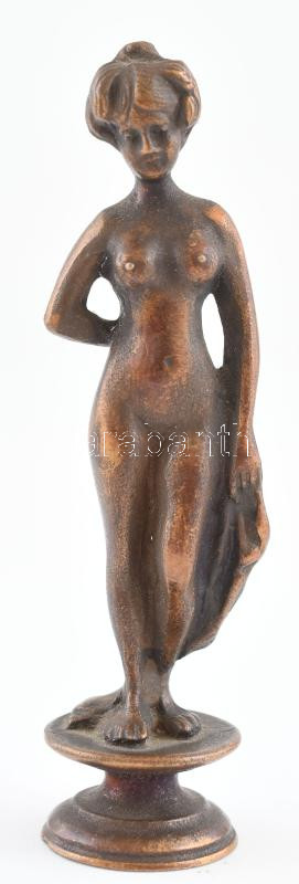 Pecsétnyomó női akt figurával 9,5 cm
