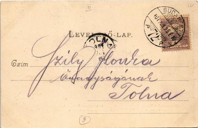 1901 Budapest II. Hűvösvölgy, Holtzspach-féle Vigadó az Orvvadászhoz, vendéglő, étterem kert. Ifj. Holtzspach Nándor kiadása - Image 2