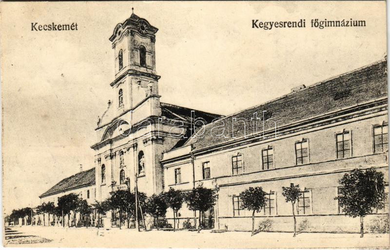 1921 Kecskemét, Kegyesrendi főgimnázium