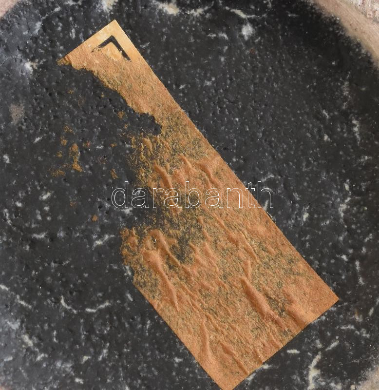 Iparművész váza, kézzel festett, jelzett, mázas kerámia 32 cm - Image 2