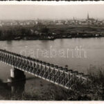 1944 Újvidék, Novi Sad; Vasúti híd / railway bridge. photo