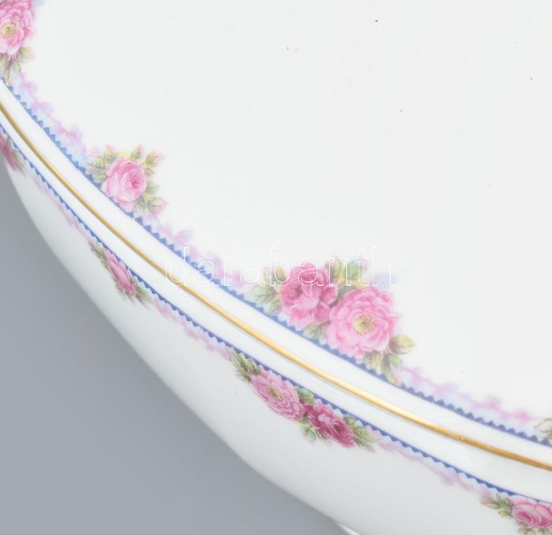 Bohemia leveses tál, matricás porcelán, jelzett, kopásnyomokkal, 36x20 cm - Image 4
