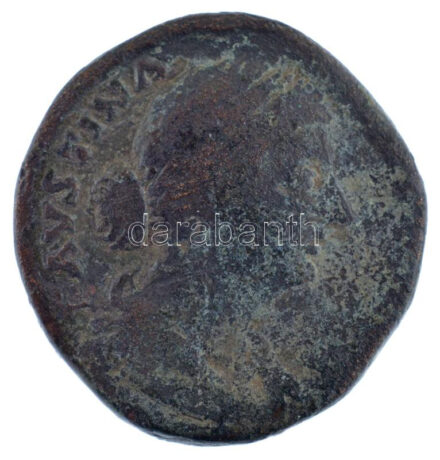 Római Birodalom / Róma / II. Faustina 161-175. As vagy Dupondius bronz (10,56g) T:3 Roman Empire / Rome / Faustina II 161-175. As or Dupondius bronze 'FAVSTINA [...] / [...]' (10,56g) C:F