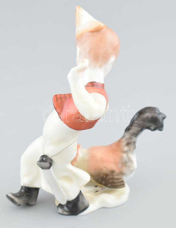 Herendi Kakas Marci, Kézzel festett. jelzett, hibátlan. 12 cm - Image 2