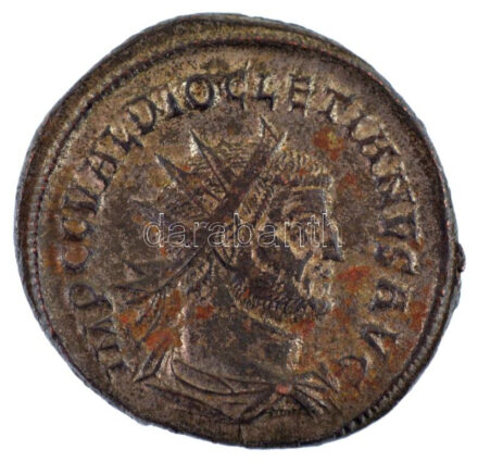 Római Birodalom / Cyzicus / Diocletianus 295-296. AE Antoninianus ezüstözött bronz (4,84g) T:2 Roman Empire / Cyzicus / Diocletian 295-296. AE Antoninianus silvered bronze 'IMP C C VAL DIOCLETIANVS AVG / CONCORDIA MIL-ITVM - B - XXI' (4,84g)