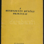 A Mindszenty bűnügy okmányai. Bp., 1949, Atheaneum. Kiadói papírkötés, kissé foltos borítóval.