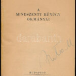 A Mindszenty bűnügy okmányai. Bp., 1949, Atheaneum. Kiadói papírkötés, kissé foltos borítóval. - Image 2