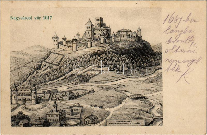 Nagysáros, Velky Saris; vár 1617-ben / castle in 1617 (fl)